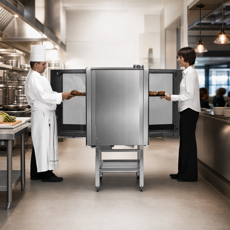 Product image #3 for Blodgett Invoq 10-1/1 GN Pass-Through Boilerless Electric Combi Oven Steamer