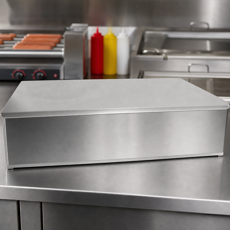 Product image #3 for Benchmark Stainless Steel Dry Bun Box for 10 Dog Grill