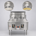 Thumbnail image #3 for Town Equipment CF-2 Gas Cheung Fun Noodle Range, 2-Section, Stainless Steel Deck, Open Base