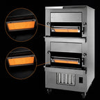 Thumbnail image #3 for Jade Range (Middleby) Titan JBB-236 Double-Deck Gas Infrared Banquet Broiler, Stainless Steel, Enclosed Base