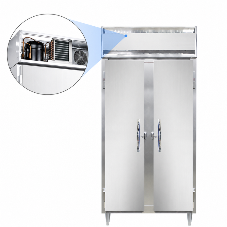Product image #3 for Continental Refrigerator D2FSENSS Designer Slim Line 2-Section Reach-In Freezer