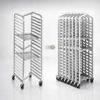Thumbnail image #4 for Channel Manufacturing 402AN Nesting Aluminum End-Load Bun Pan Rack, 15-Pan Capacity
