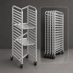 Thumbnail image #4 for Channel Manufacturing 426AN Aluminum Nesting End-Load Bun Pan Rack, 7 Full-Size Pan Capacity