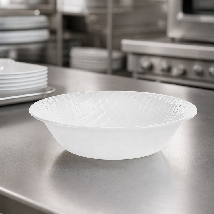 Product image #3 for Corelle Essentials 18 oz Rectangular Vitrelle Glass Bowl, 12/Case