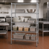 Thumbnail image #3 for Metro Super Erecta Chrome Plated Stationary Starter Wire Shelving Unit, 24 x 18 x 63 Inches, 4 Shelves