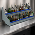 Thumbnail image #3 for Advance Tabco Prestige Supreme Double-Tier Stainless Steel Speed Rail, 72 Inch, 36-Bottle Capacity