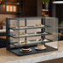 Thumbnail image #3 for Structural Concepts Reveal® Full-Service Countertop Non-Refrigerated Pastry Display Case, 47-3/4 Inch Wide, 3 Adjustable Glass Shelves