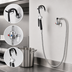 Thumbnail image #3 for Fisher Hose-Style Wall-Mount Pot Filler Faucet with 60-Inch Hose, Wall Hook, and 360-Degree Swivel