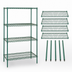 Thumbnail image #3 for Quantum 36W x 14D x 63H Wire Shelving Starter Kit, 4-Shelf Stationary Unit