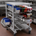 Thumbnail image #3 for Eagle Panco Half-Size Mobile Self-Feeding Gravity-Fed Can Rack for #5 and #10 Cans