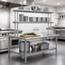 Thumbnail image #3 for Eagle Group SB Series 60-Inch x 30-Inch Stainless Steel Work Table with Flex-Master Overshelf Kit and Adjustable Undershelf