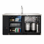 Thumbnail image #3 for Everest Refrigeration EBD3-BB-24 Two-Section Back Bar & Direct Draw Keg Refrigerator Combo, 68-Inch, 20 Cu. Ft., Black, Single Faucet