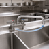 Thumbnail image #3 for BK Resources Evolution Series Commercial 4-Inch Center Deck Mount Stainless Steel Faucet with 8-Inch Swing Spout