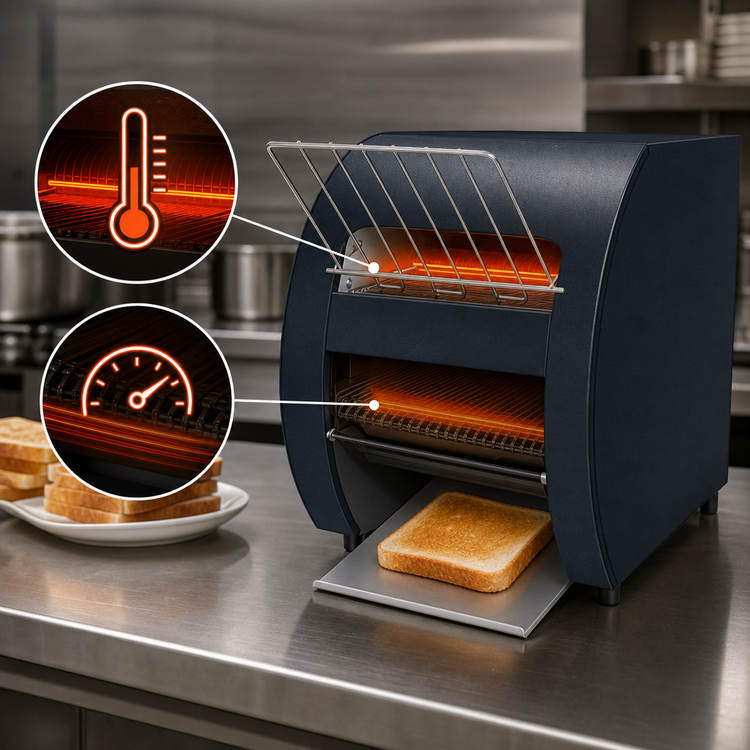 Product image #3 for Hatco Toast-Qwik TQ3-10 Electric Countertop Horizontal Conveyor Toaster