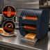 Thumbnail image #3 for Hatco Toast-Qwik TQ3-10 Electric Countertop Horizontal Conveyor Toaster