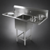 Thumbnail image #3 for John Boos Pro-Bowl 1-Compartment Stainless Steel Sink with Dual Drainboards, 30 x 24 x 12 Bowl, 93-1/4 Inch Wide