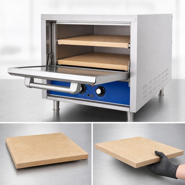 Product image #4 for Bakers Pride HearthBake Series Countertop Electric Single-Compartment Pizza/Pretzel Oven with 2 Removable Cordierite Hearth Decks