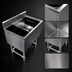Thumbnail image #3 for Steel Works Stainless Underbar Bar Ice Bin with 7-Circuit Cold Plate, 119 lb Capacity