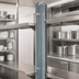Thumbnail image #3 for Back-To-Back Floor-To-Ceiling Aluminum Cantilever Shelving Upright, 120 Inch