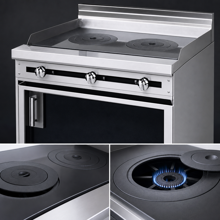 Product image #3 for Jade Titan JTRH-2FHT-36 36-Inch Gas French Top Range with Standard Oven