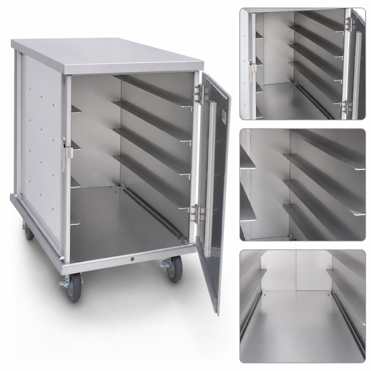 Product image #3 for Cres Cor Mobile Non-Insulated Single-Compartment Tray Delivery Cart for 10 15" x 20" Pans