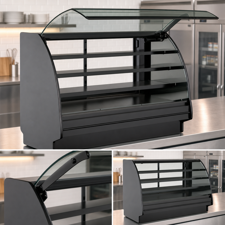 Product image #3 for Fusion® Curved Glass Remote Refrigerated Service Case, 75-3/8 Inch