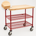 Thumbnail image #3 for Eagle Group QuadTruss 3-Tier Maple Top Demo Cart, 60-Inch x 24-Inch, Red Epoxy Finish