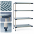 Thumbnail image #3 for MetroMax 4 All-Polymer Add-On Shelving Unit, 42W x 21D x 63H, 4 Shelves