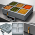 Thumbnail image #3 for Hatco 6-Pan Drop-In Insulated Modular/Ganged 4/3-Size Heated Well with Manifold Drain