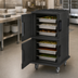 Thumbnail image #4 for Cambro Ultra Camcart® Double-Compartment Front-Loading Insulated Food Pan Carrier, 120 Qt., Black