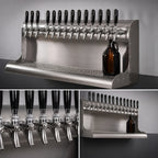 Thumbnail image #3 for Perlick Corporation 4076DN13 13-Faucet Modular Wall-Mount Glycol-Cooled Draft Beer Dispensing Tower, Stainless Steel, 39-Inch, Bottom Exit