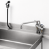 Thumbnail image #3 for T&S Brass B-1171-01 4-Inch Centers Deck-Mount Workboard Mixing Faucet with 16-Inch Swing Nozzle, Diverter, Hose, and Side Spray