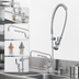 Thumbnail image #3 for UltraRinse 8-Inch Deck Mount Pre-Rinse Mixing Faucet with 12-Inch Swing Nozzle and Spray Valve