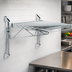 Thumbnail image #3 for Quantum Wall-Mount Cantilever Single Shelf Wire Shelving Unit, 54 x 24 Inches, Chrome Plated
