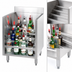 Thumbnail image #3 for Advance Tabco Special Value Series 18-Inch Freestanding 5-Step Stainless Steel Liquor Bottle Display Unit