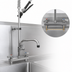 Thumbnail image #3 for BK Resources Evolution Deck-Mount Pre-Rinse Assembly with Add-On Faucet and 12-Inch Swing Spout, 8-Inch On Center