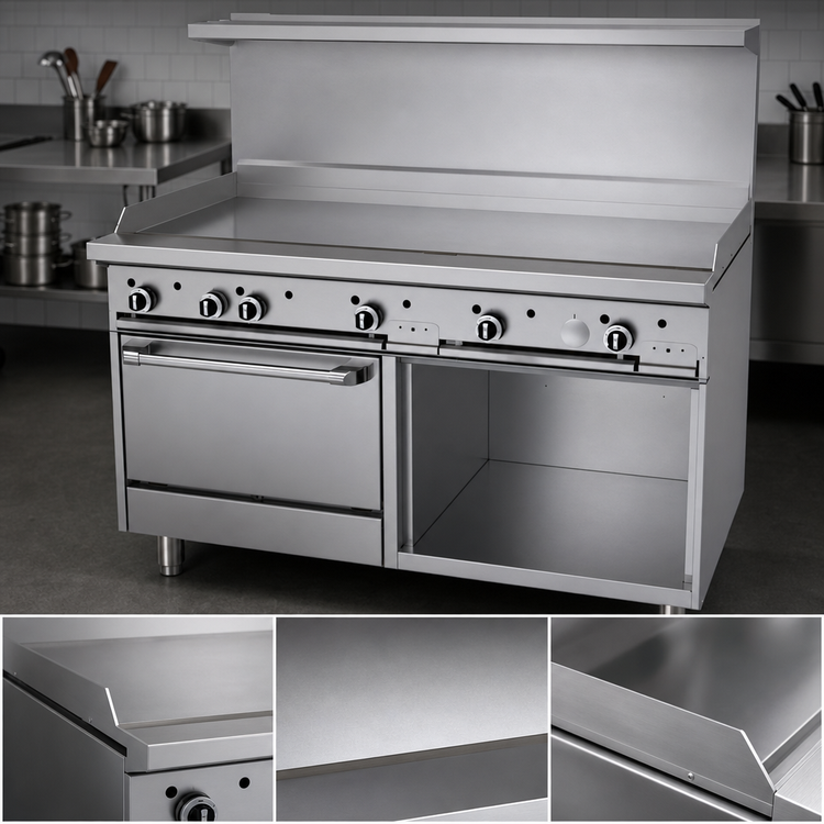 Product image #3 for Garland G Starfire Pro Series 60-Inch Gas Restaurant Range with Griddle, Standard Oven, and Storage Base