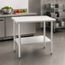 Thumbnail image #3 for Eagle Deluxe Series Stainless Steel Work Table with Adjustable Undershelf, 60 x 24 Inches