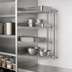 Thumbnail image #3 for Eagle Group 4-Tier Add-On Wire Shelving Unit, 24 x 21 x 74 Inches, Stainless Steel Finish