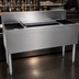 Thumbnail image #3 for Glastender CBA-48 48-Inch Underbar Stainless Steel Combo Ice Bin/Cocktail Unit with Dual Bottle Wells and Sliding Covers