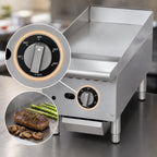 Thumbnail image #3 for Winco Spectrum™ NGGD-12T 12-Inch Countertop Natural Gas Thermostatic Griddle with 1-Inch Polished Steel Plate