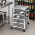 Thumbnail image #3 for Half-Size Mobile Aluminum Top Can Rack, 54-Can Capacity for #5 and #10 Cans