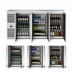 Thumbnail image #3 for True Three-Section Stainless Steel Back Bar Cooler with Solid Hinged Locking Doors, 72 Inch Wide