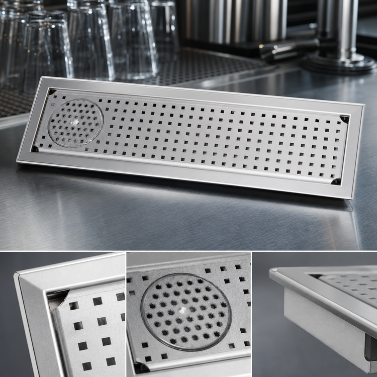 Product image #3 for Eagle Spec-Bar Drop-In Glass Rinser Trough