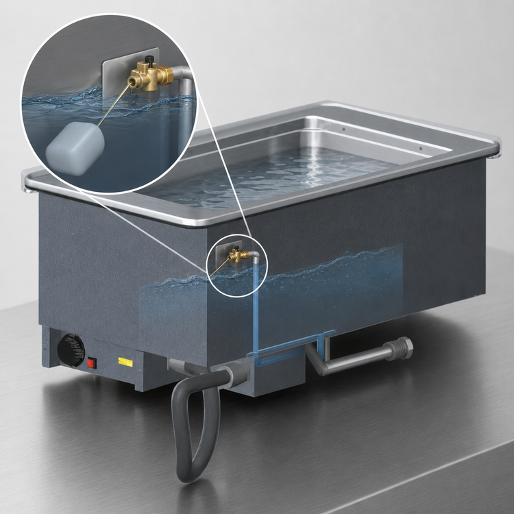 Product image #3 for Vollrath Drop-In Electric Wet Hot Food Well with Auto-Fill, 1 Full-Size Pan