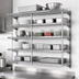Thumbnail image #3 for Eagle Group QuadTruss 5-Tier Piggyback Wall-Mounted Wire Shelf Kit, 36 x 18 Inch, Chrome Finish