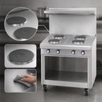 Thumbnail image #3 for Imperial (Middleby) Spec Series IHR-4-1HT-E-XB 36-Inch Electric Range/Hot Top Combo, 4 Round Elements, 12-Inch Hot Top, Open Cabinet Base