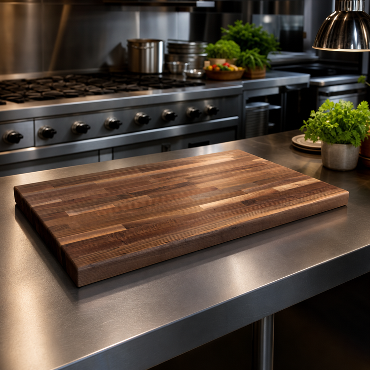 Product image #3 for Boos Block American Black Walnut Blended Rails, Edge Grain Kitchen Countertop, 12 x 25 Inch, 1-1/2 Inch Thick