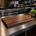 Thumbnail image #3 for Boos Block American Black Walnut Blended Rails, Edge Grain Kitchen Countertop, 12 x 25 Inch, 1-1/2 Inch Thick