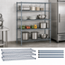 Thumbnail image #3 for Quantum 72 Inch W x 12 Inch D x 54 Inch H Stationary Wire Shelving Starter Kit with 4 Shelves, Gray Epoxy Antimicrobial Finish